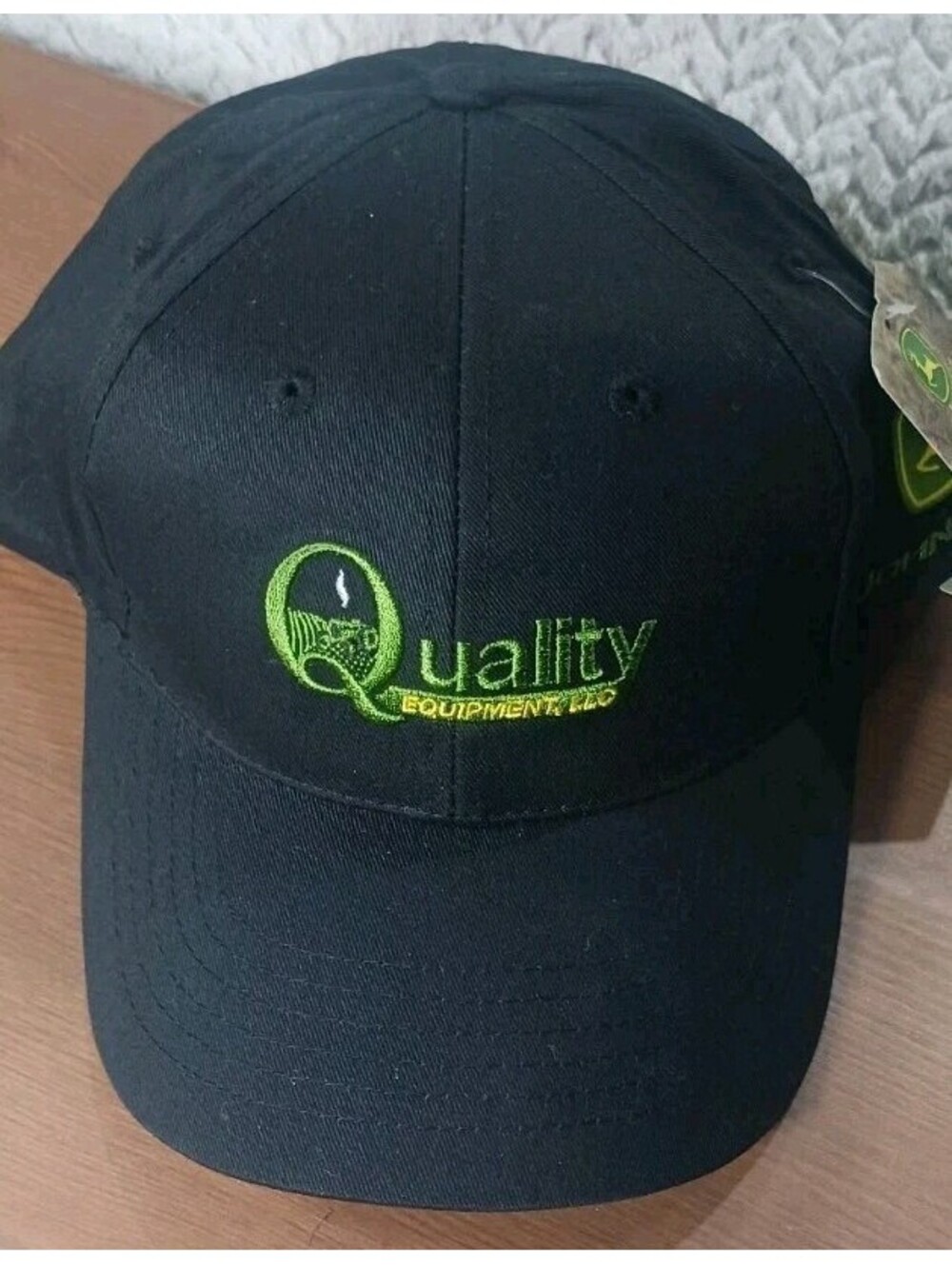 Quality Equipment LLC - John Deere K Products Black Embroidered Hat NEW w/ TAGS